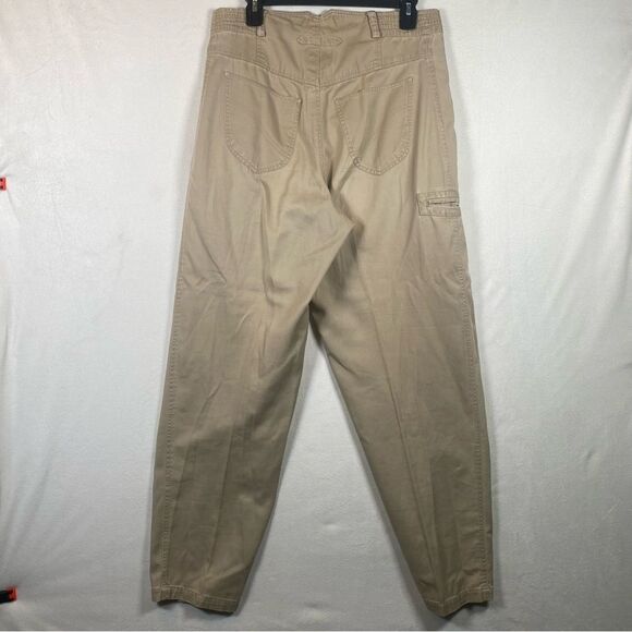 Vintage Chaus Sport High Waisted Pleated Front Tapered Leg Pants Size 8 - Picture 2 of 13